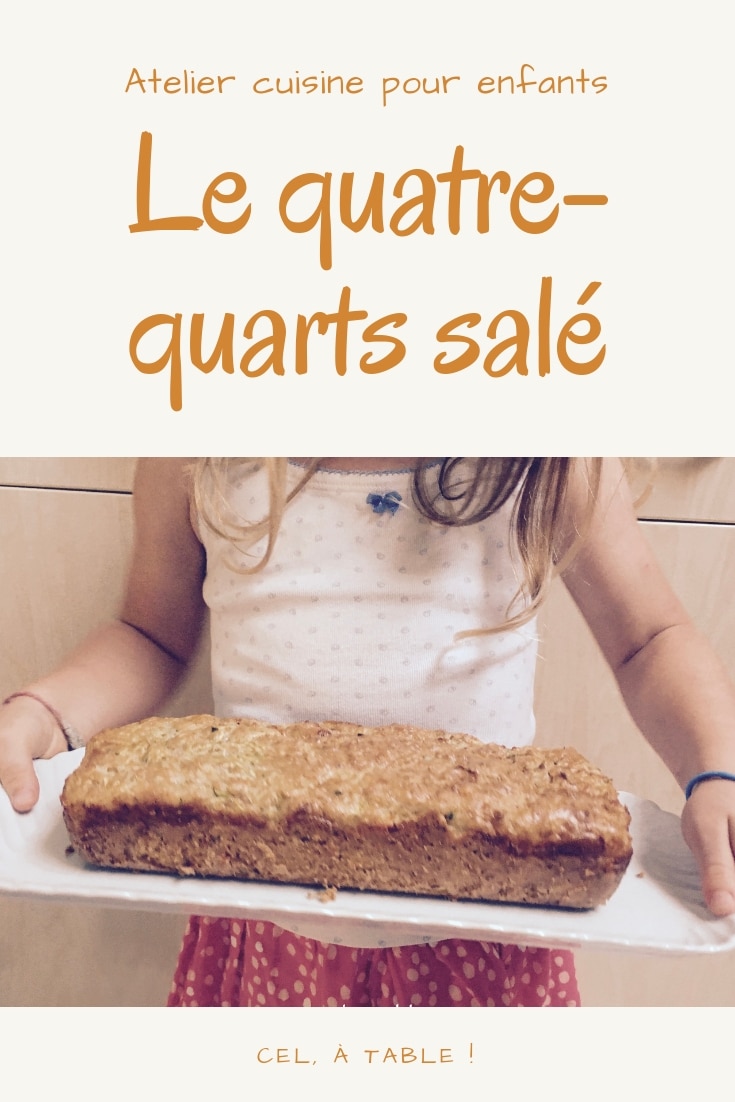 atelier cuisine pour enfants : le quatre-quarts salé aux courgettes