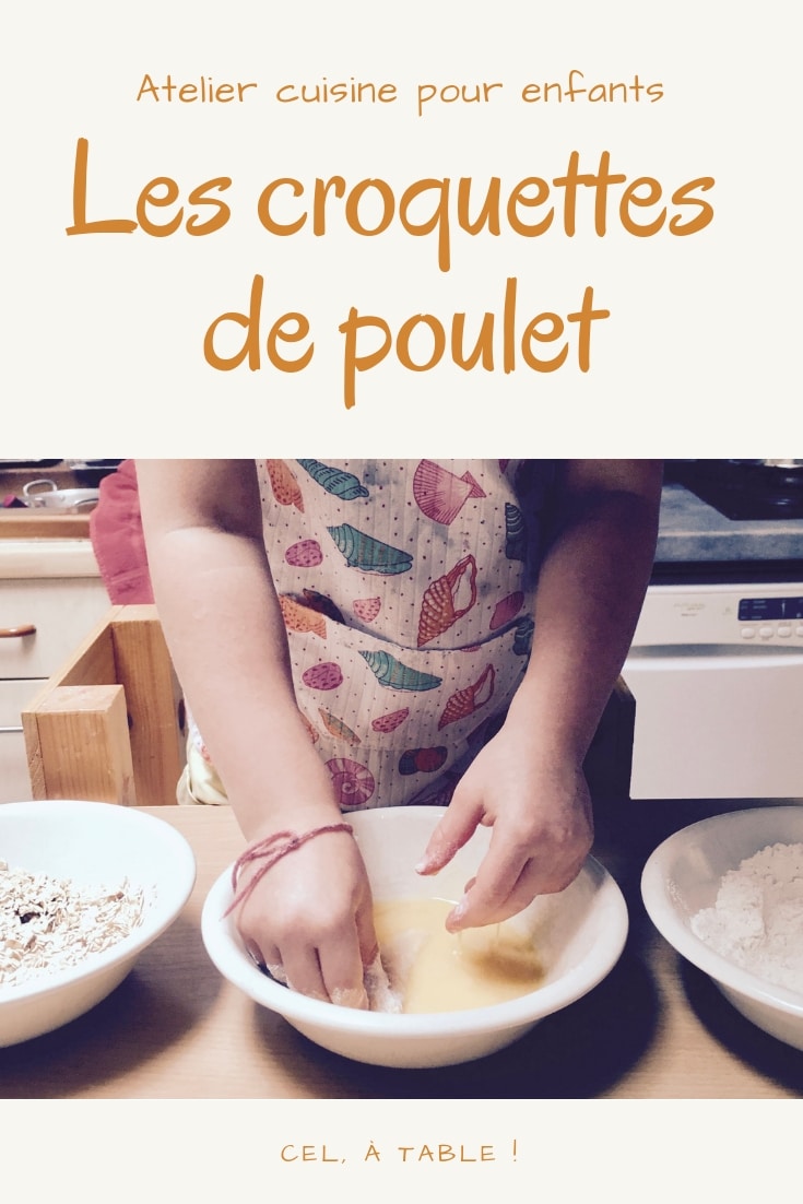 atelier cuisine pour enfants : les croquettes de poulet