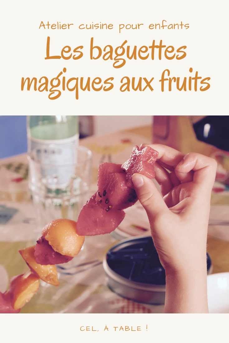 Atelier cuisine pour enfants : les baguettes magiques aux fruits