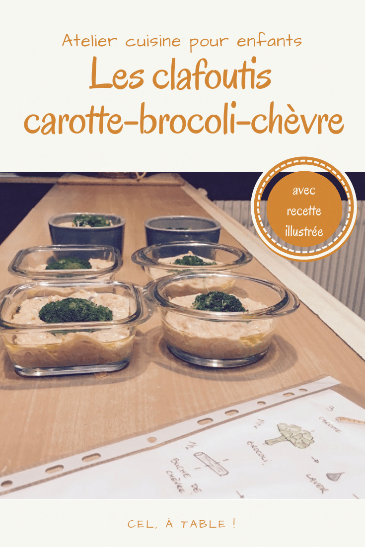 clafoutis salé carotte-brocoli-chèvre