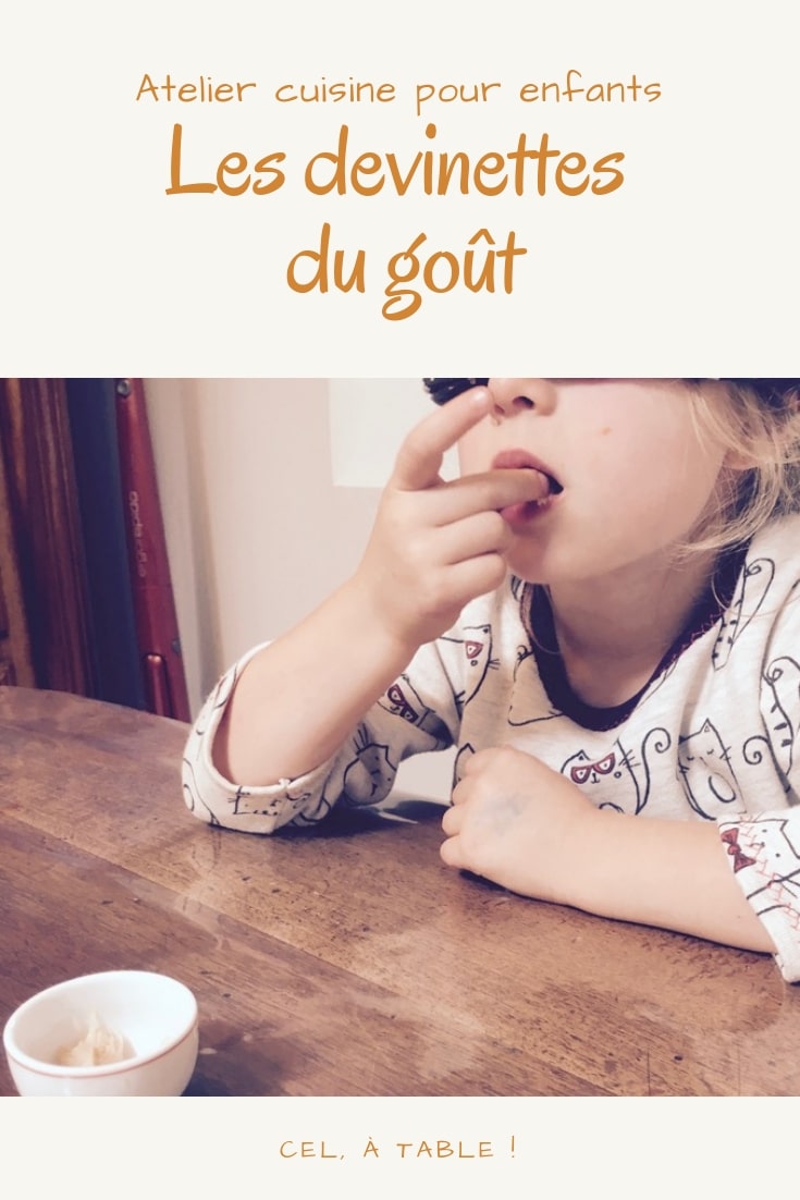 jeu : les devinettes du goût