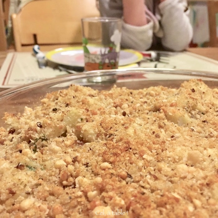 Gratin de chou-fleur croustillant